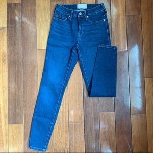 Everlane Dark Wash High Rise Skinny Ankle Jeans